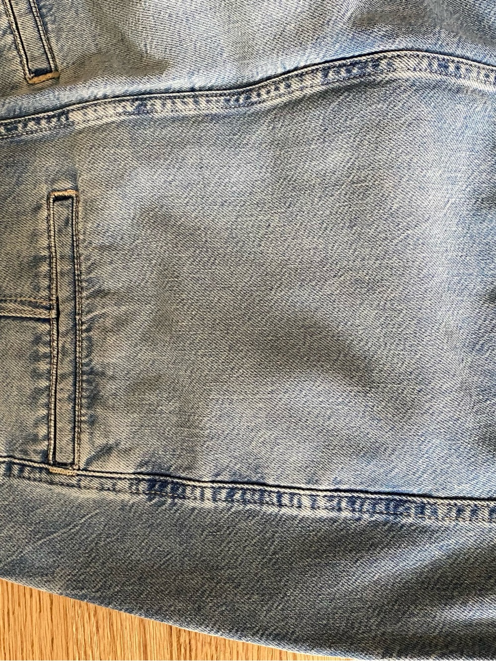 Anthropologie: Pilcro- Light Wash Denim Maxi Skirt with Front Slit - Picture 5 of 5